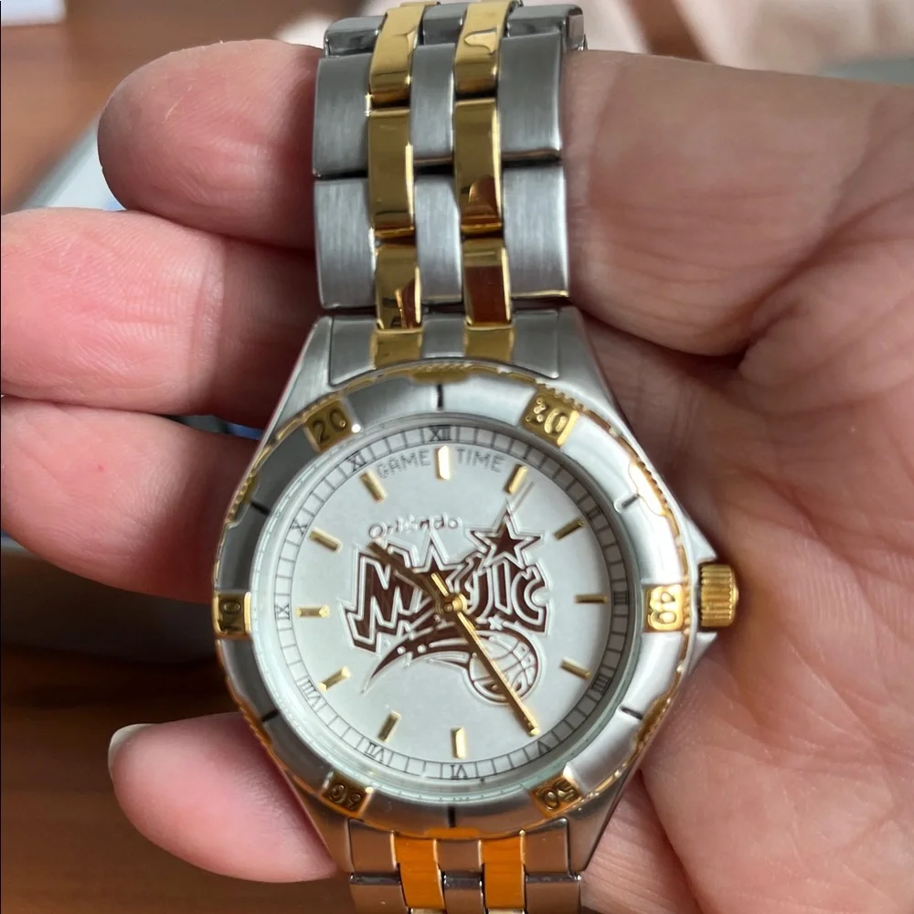 Game Time Silver and Gold Orlando Magic Men's Watch - Picture 2 of 6